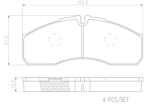 BREMBO PA6022N PRIME LINE - Ceramic Bremsbelagsatz, Scheibenbremse