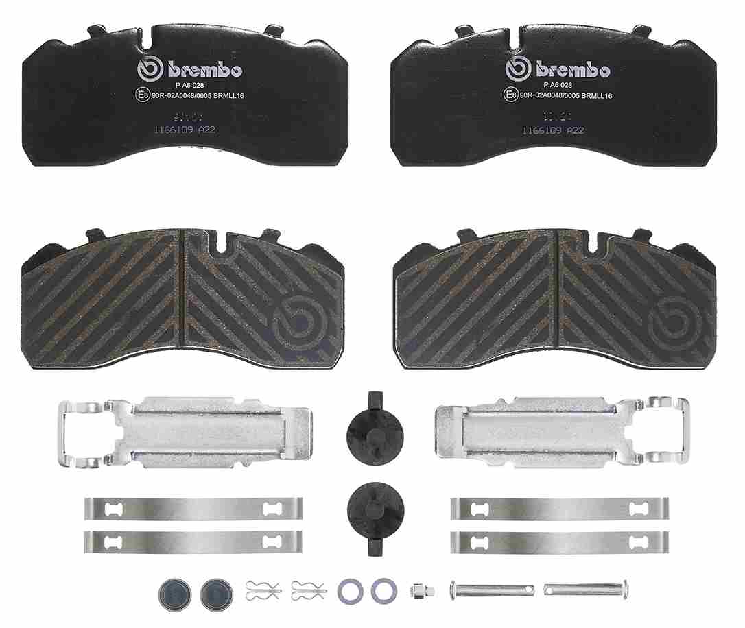 BREMBO P A6 028 PRIME LINE Bremsbelagsatz, Scheibenbremse