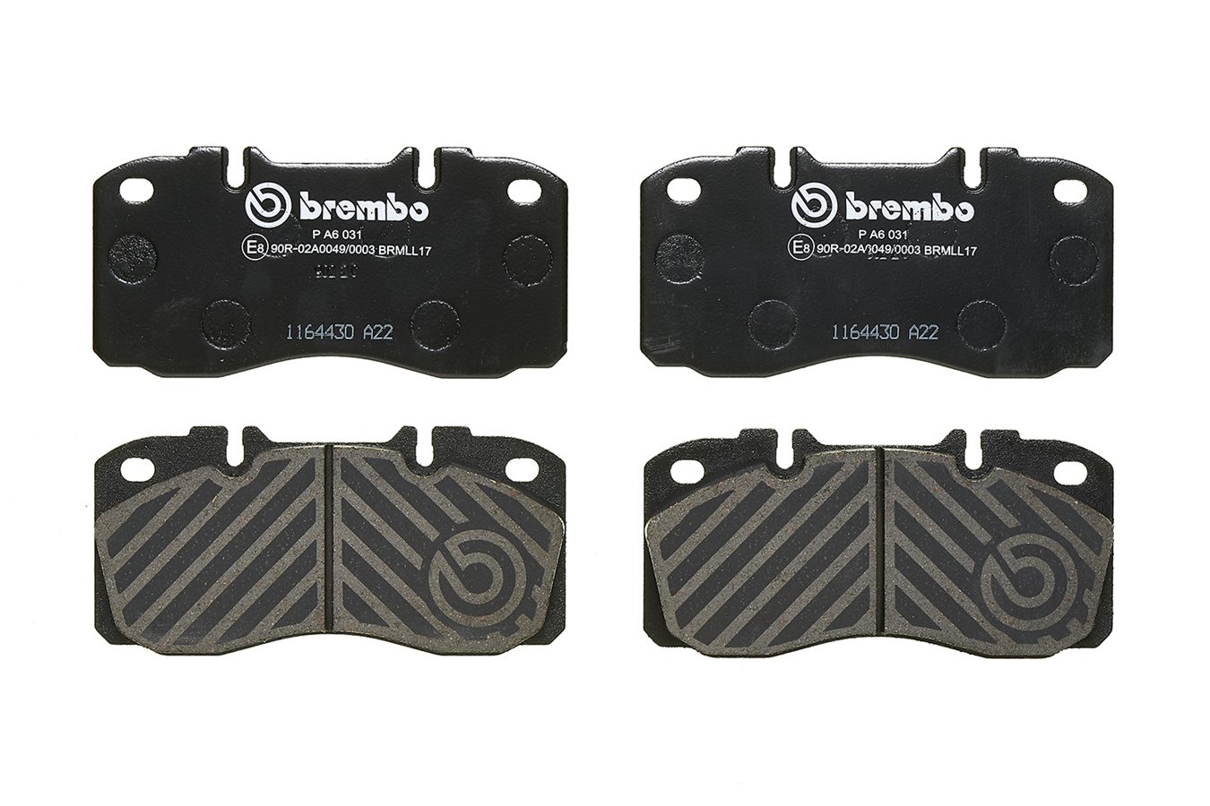 BREMBO P A6 031 PRIME LINE Bremsbelagsatz, Scheibenbremse
