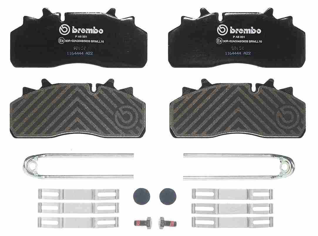 BREMBO P A8 001 PRIME LINE Bremsbelagsatz, Scheibenbremse