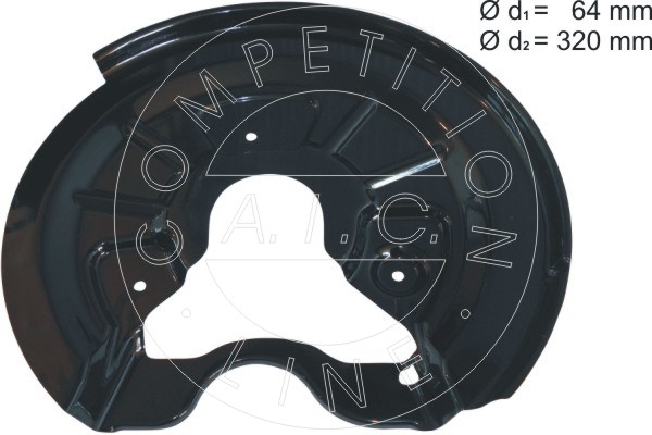 AIC 56164 terelőlemez, féktárcsa Hátsó tengely jobb AUDI SEAT SKODA VW