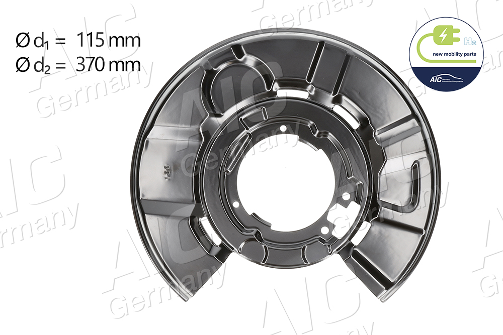 AIC 56989 terelőlemez, féktárcsa Hátsó tengely jobb BMW