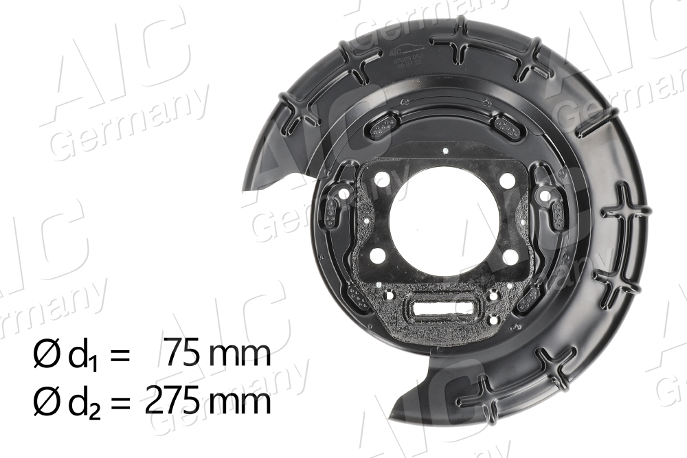 AIC 57009 terelőlemez, féktárcsa Hátsó tengely jobb HYUNDAI KIA