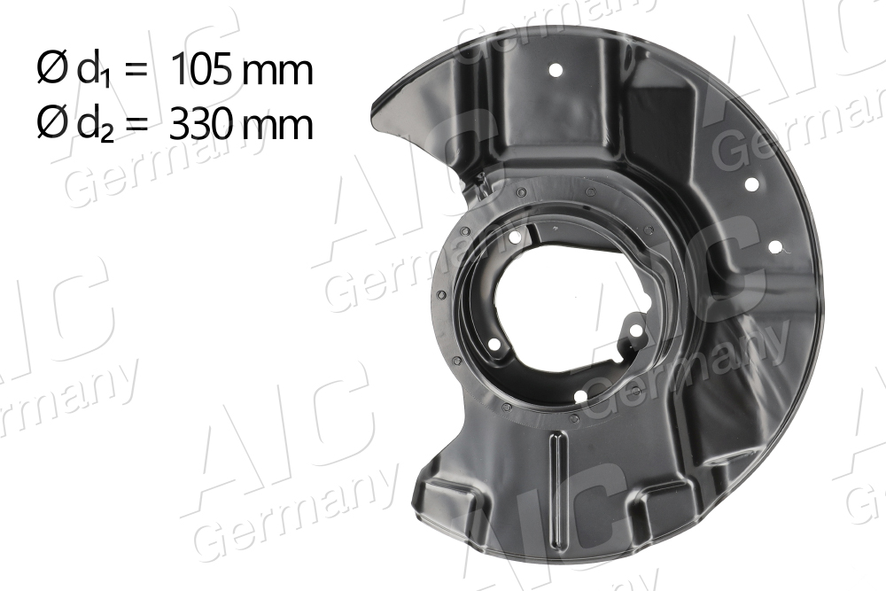 AIC 57126 terelőlemez, féktárcsa Első tengely bal BMW