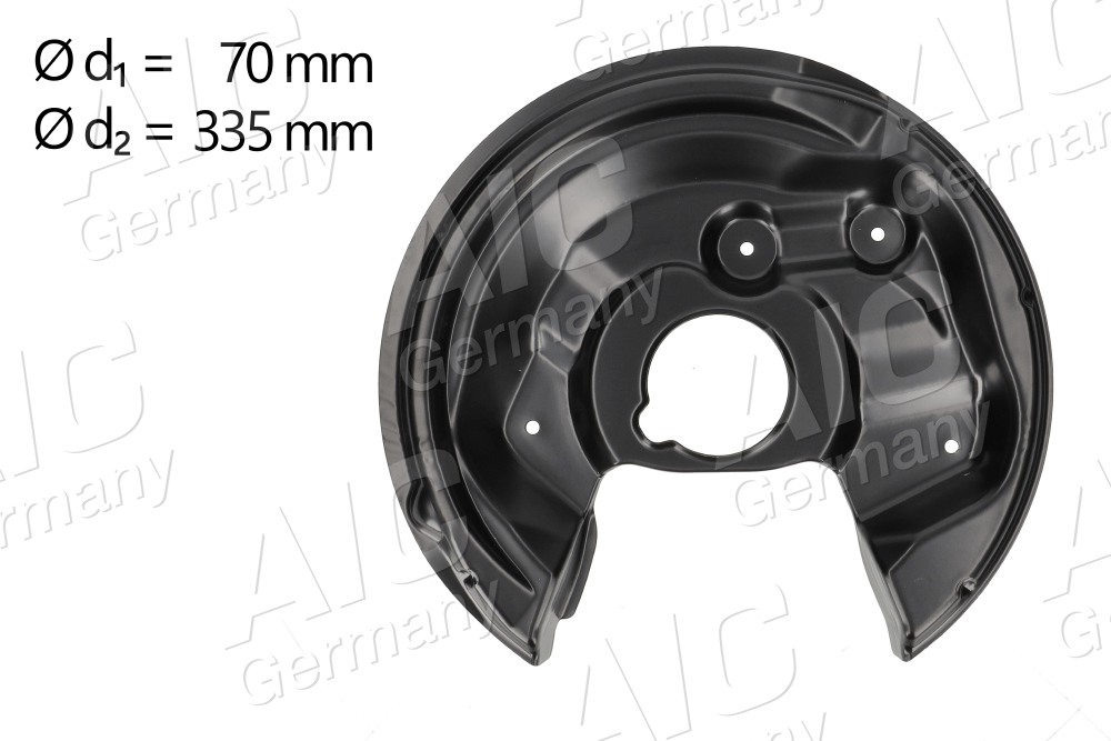 AIC 57841 terelőlemez, féktárcsa Hátsó tengely bal SKODA VW