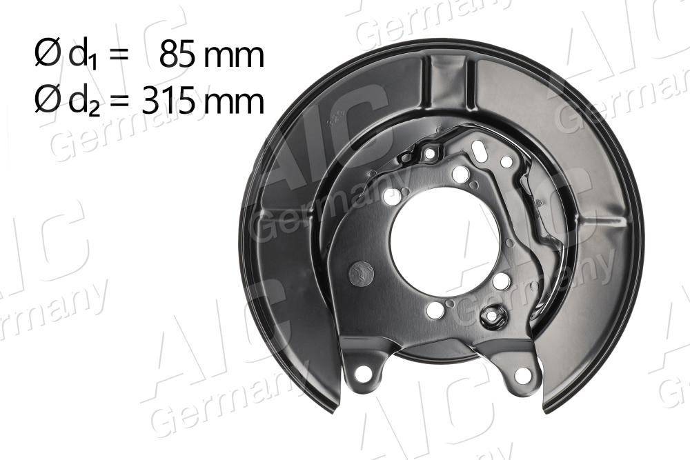 AIC 58270 terelőlemez, féktárcsa Hátsó tengely bal NISSAN RENAULT