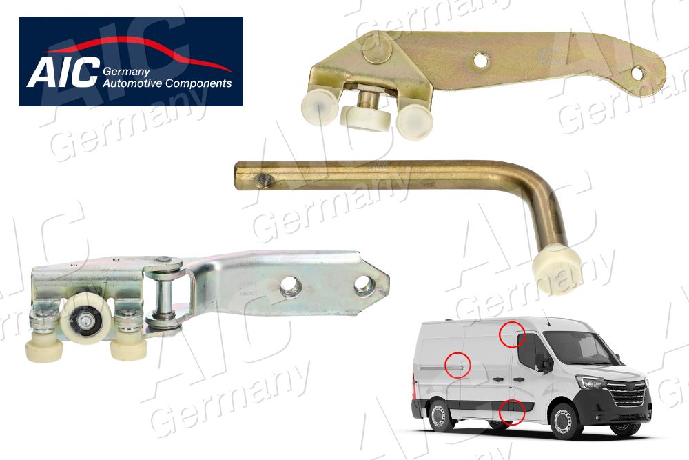 AIC 78934Set Pôvodná kvalita AIC Roller Guide, sliding door