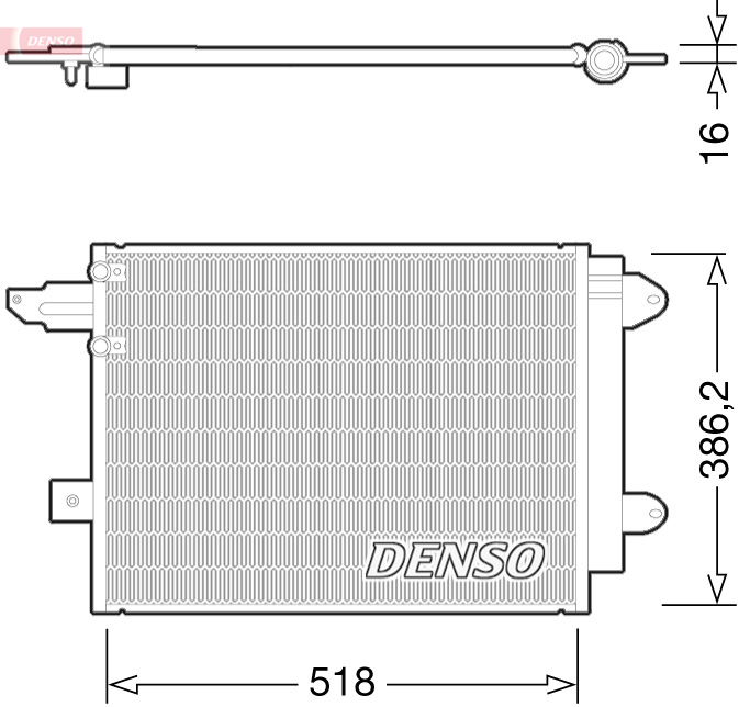 DENSO DCN02005 Condensatore, Climatizzatore