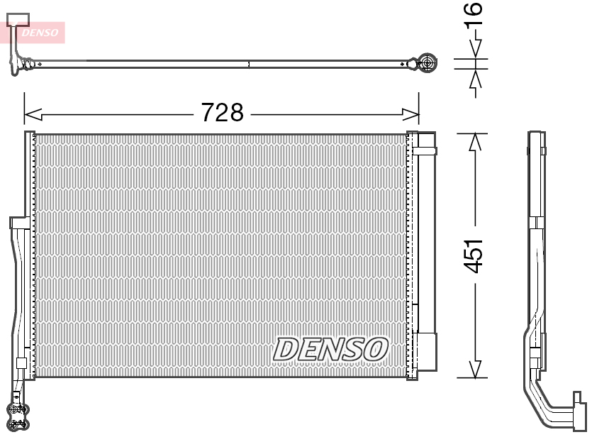 DENSO DCN02007 Condensatore, Climatizzatore