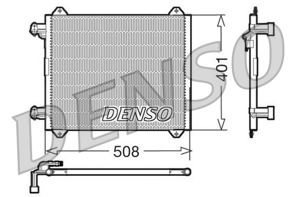 DENSO DCN02009 Condensatore, Climatizzatore-Condensatore, Climatizzatore-Ricambi Euro