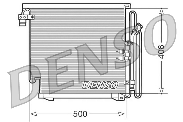 DENSO DCN02010 Condensatore, Climatizzatore