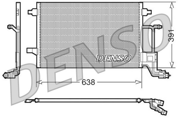 DENSO DCN02014 Condensatore, Climatizzatore-Condensatore, Climatizzatore-Ricambi Euro