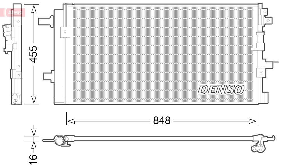 DENSO DCN02023 Condensatore, Climatizzatore-Condensatore, Climatizzatore-Ricambi Euro