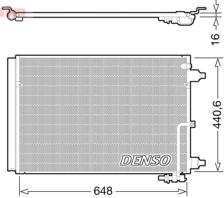 DENSO DCN02025 Condensatore, Climatizzatore-Condensatore, Climatizzatore-Ricambi Euro