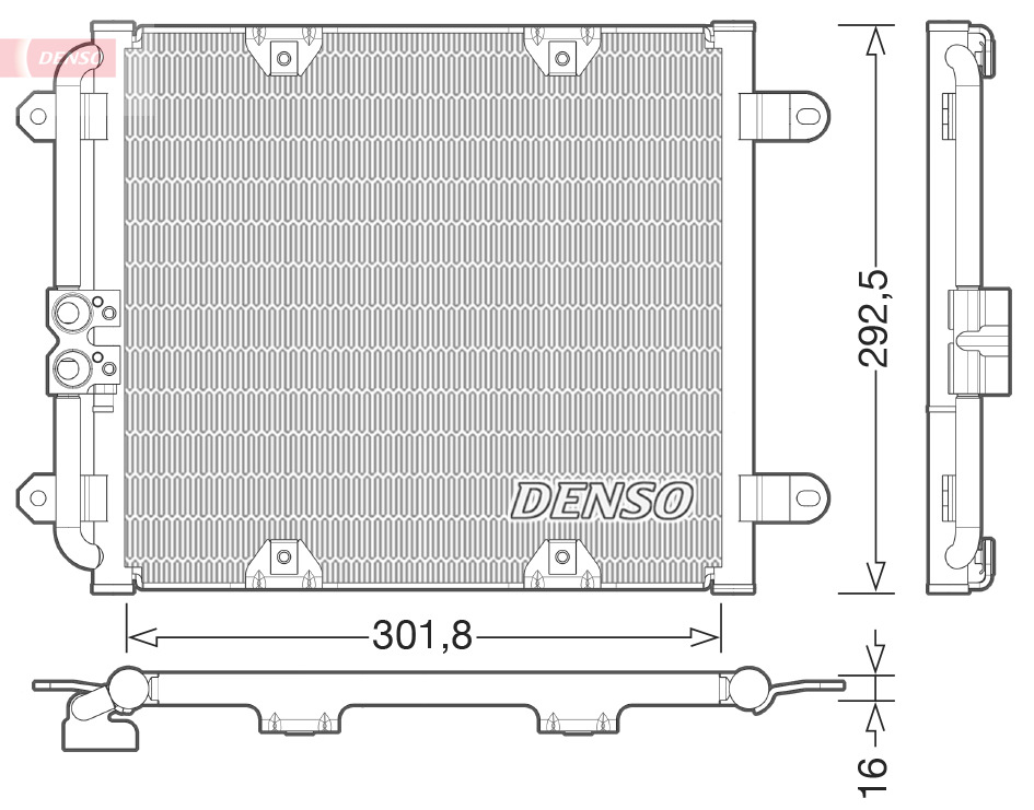 DENSO DCN02028 Condensatore, Climatizzatore-Condensatore, Climatizzatore-Ricambi Euro