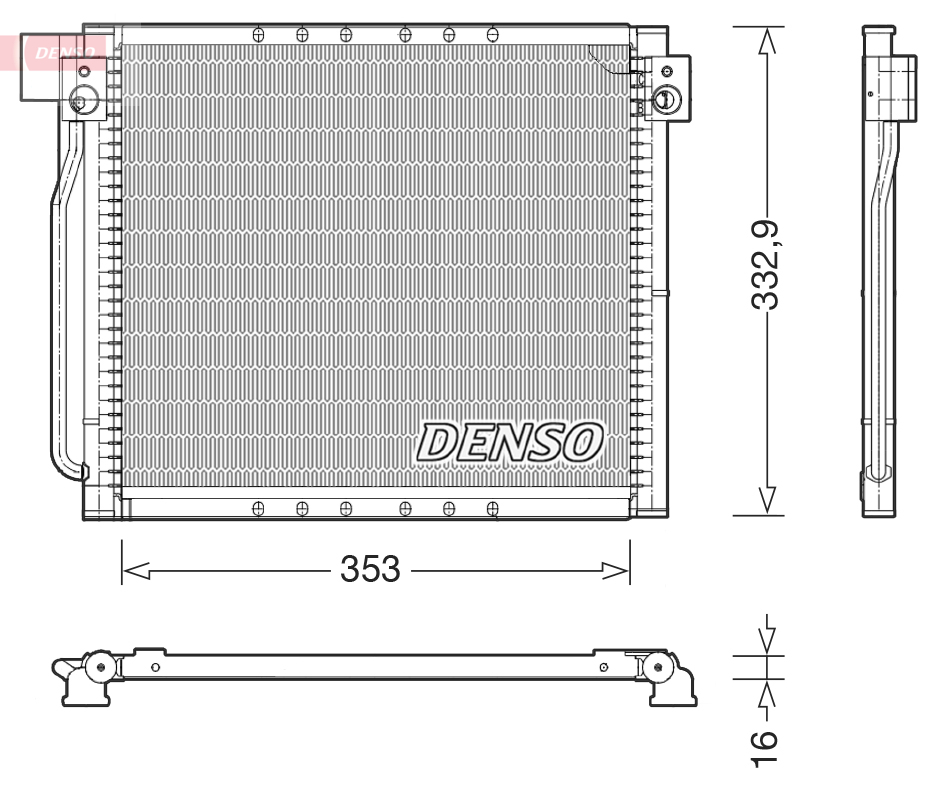 DENSO DCN02030 Condenser,...