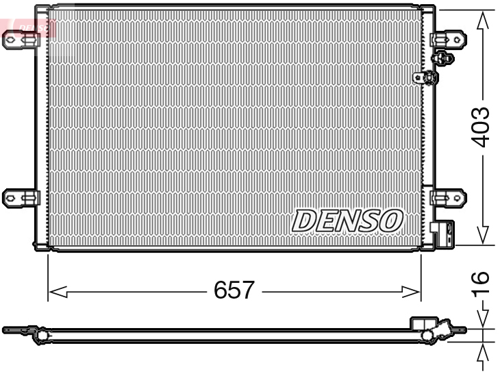 DENSO DCN02031 Condensatore, Climatizzatore-Condensatore, Climatizzatore-Ricambi Euro
