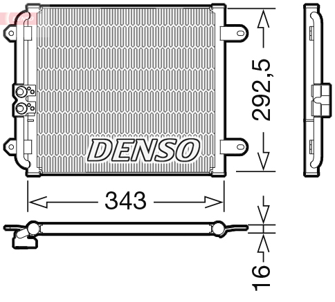 DENSO DCN02032 Condensatore, Climatizzatore