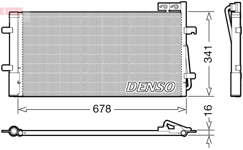 DENSO DCN02035 Condensatore, Climatizzatore-Condensatore, Climatizzatore-Ricambi Euro