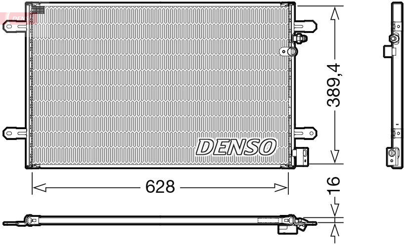 DENSO DCN02037 Condensatore, Climatizzatore-Condensatore, Climatizzatore-Ricambi Euro