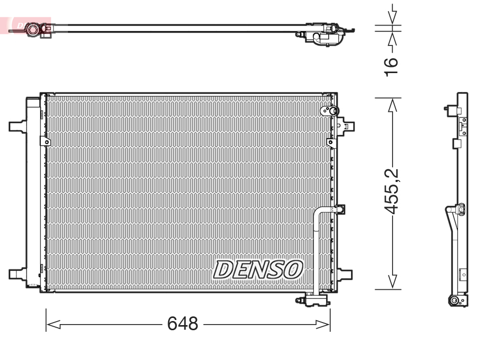 DENSO DCN02042 Condenser,...