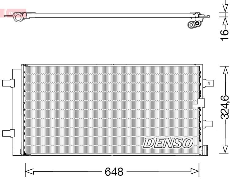 DENSO DCN02044 Condensatore, Climatizzatore