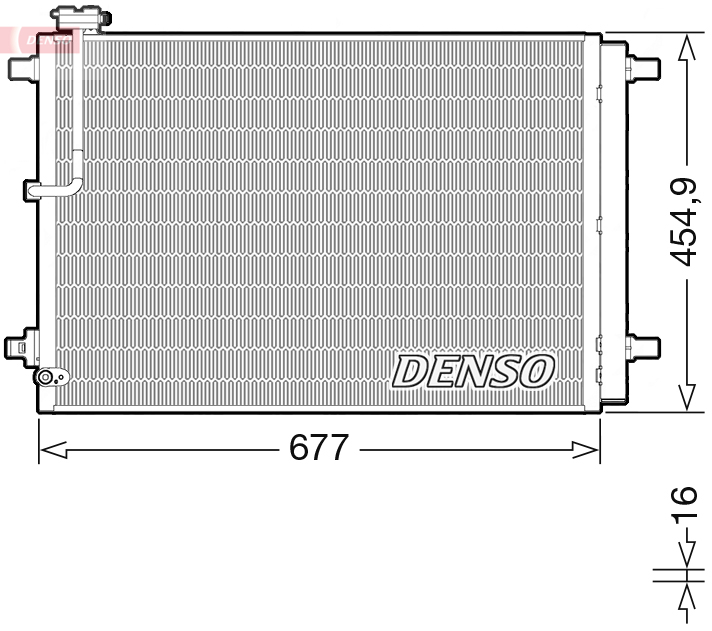 DENSO DCN02046 Condensatore, Climatizzatore