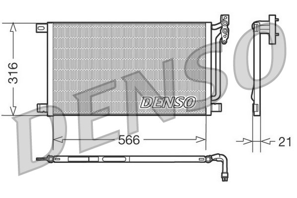 DENSO DCN05003 Condensatore, Climatizzatore-Condensatore, Climatizzatore-Ricambi Euro