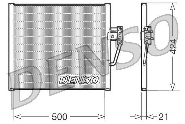 DENSO DCN05005 Condensatore, Climatizzatore-Condensatore, Climatizzatore-Ricambi Euro