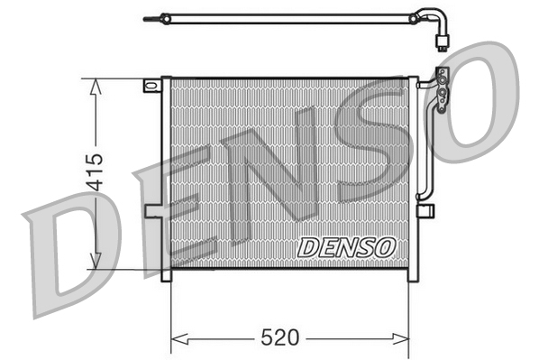 DENSO DCN05010 Condensatore, Climatizzatore-Condensatore, Climatizzatore-Ricambi Euro