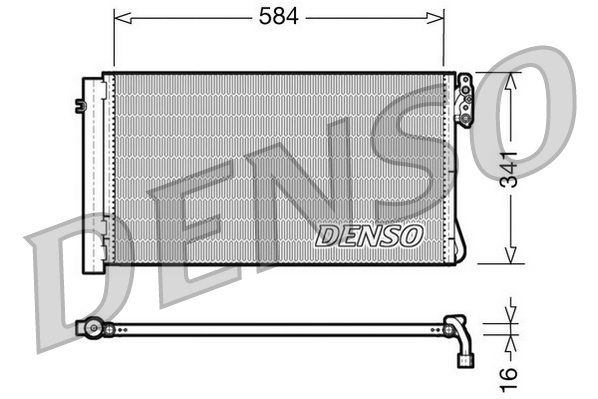 DENSO DCN05012 Condensatore, Climatizzatore-Condensatore, Climatizzatore-Ricambi Euro