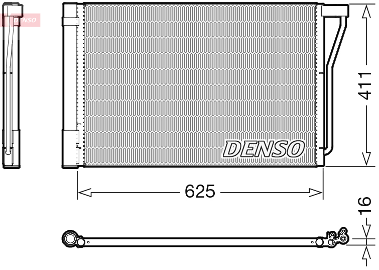 DENSO DCN05022 Condensatore, Climatizzatore-Condensatore, Climatizzatore-Ricambi Euro