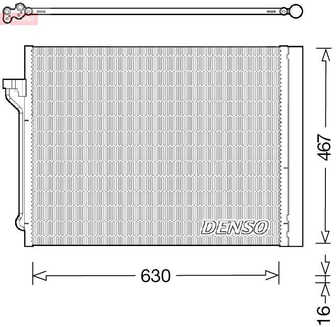 DENSO DCN05029 Condensatore, Climatizzatore