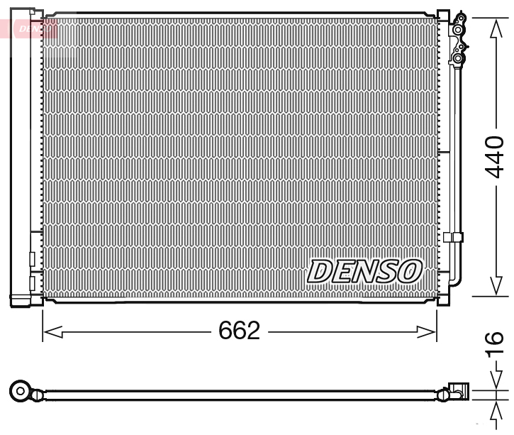 DENSO DCN05032 Condensatore, Climatizzatore-Condensatore, Climatizzatore-Ricambi Euro