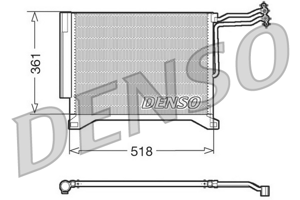 DENSO DCN05100 Condensatore, Climatizzatore