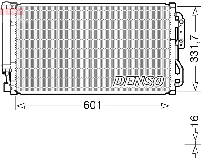 DENSO DCN05105 Condensatore, Climatizzatore