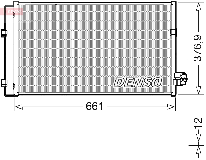DENSO DCN05106 Condensatore, Climatizzatore-Condensatore, Climatizzatore-Ricambi Euro