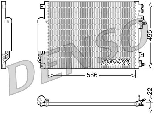 DENSO DCN06001 Condensatore, Climatizzatore-Condensatore, Climatizzatore-Ricambi Euro
