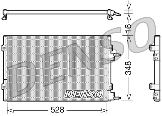 DENSO DCN06003 Condensatore, Climatizzatore-Condensatore, Climatizzatore-Ricambi Euro