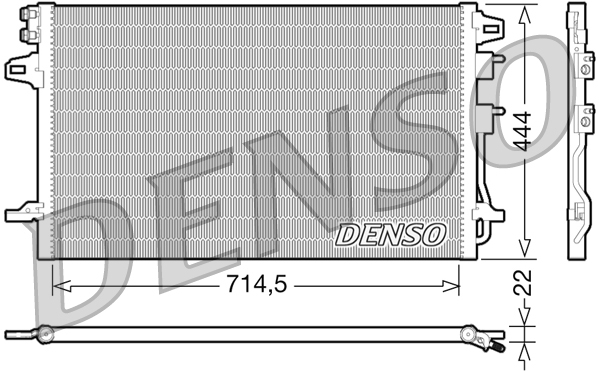 DENSO DCN06005 Condensatore, Climatizzatore-Condensatore, Climatizzatore-Ricambi Euro