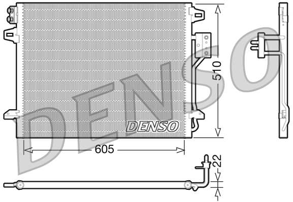 DENSO DCN06006 Condensatore, Climatizzatore