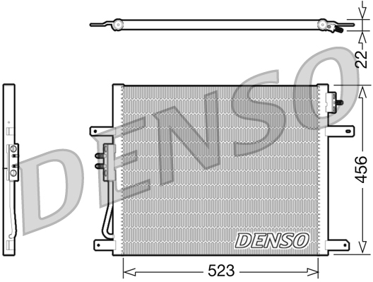 DENSO DCN06008 Condensatore, Climatizzatore