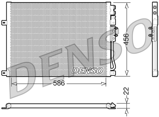 DENSO DCN06009 Condensatore, Climatizzatore-Condensatore, Climatizzatore-Ricambi Euro