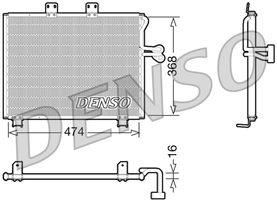 DENSO DCN06013 Condensatore, Climatizzatore-Condensatore, Climatizzatore-Ricambi Euro