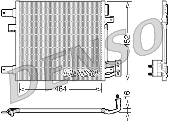 DENSO DCN06014 Condensatore, Climatizzatore-Condensatore, Climatizzatore-Ricambi Euro