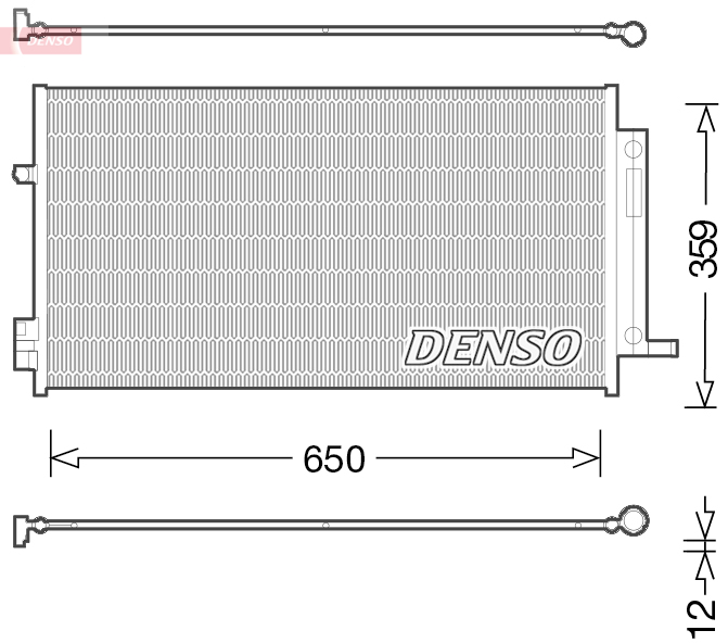 DENSO DCN06016 Condensatore, Climatizzatore