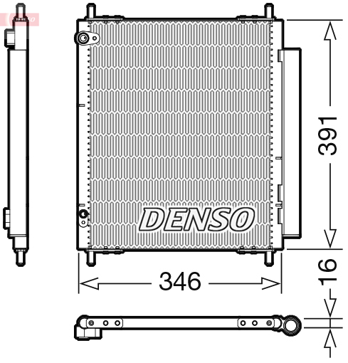 DENSO DCN07003 Condensatore, Climatizzatore