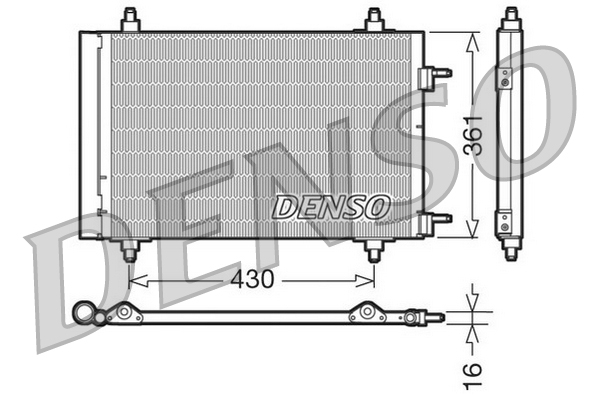 DENSO DCN07019 Condensatore, Climatizzatore-Condensatore, Climatizzatore-Ricambi Euro