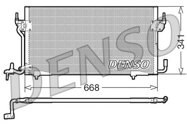 DENSO DCN07060 Condensatore, Climatizzatore-Condensatore, Climatizzatore-Ricambi Euro