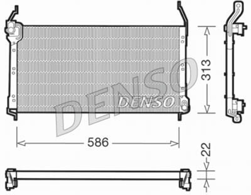 DENSO DCN09014 Condensatore, Climatizzatore-Condensatore, Climatizzatore-Ricambi Euro